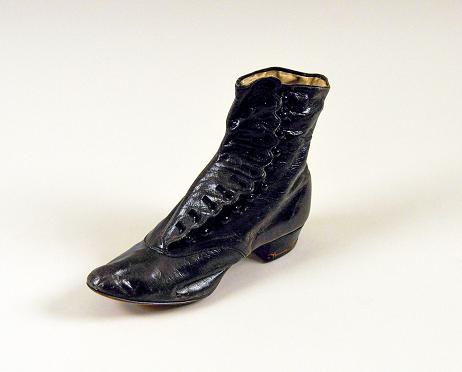 Mary Baker Eddy shoes. Photograph, Longyear Museum Collection