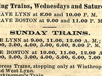 Mrs. Eddy&#8217;s Sunday commute (1878)