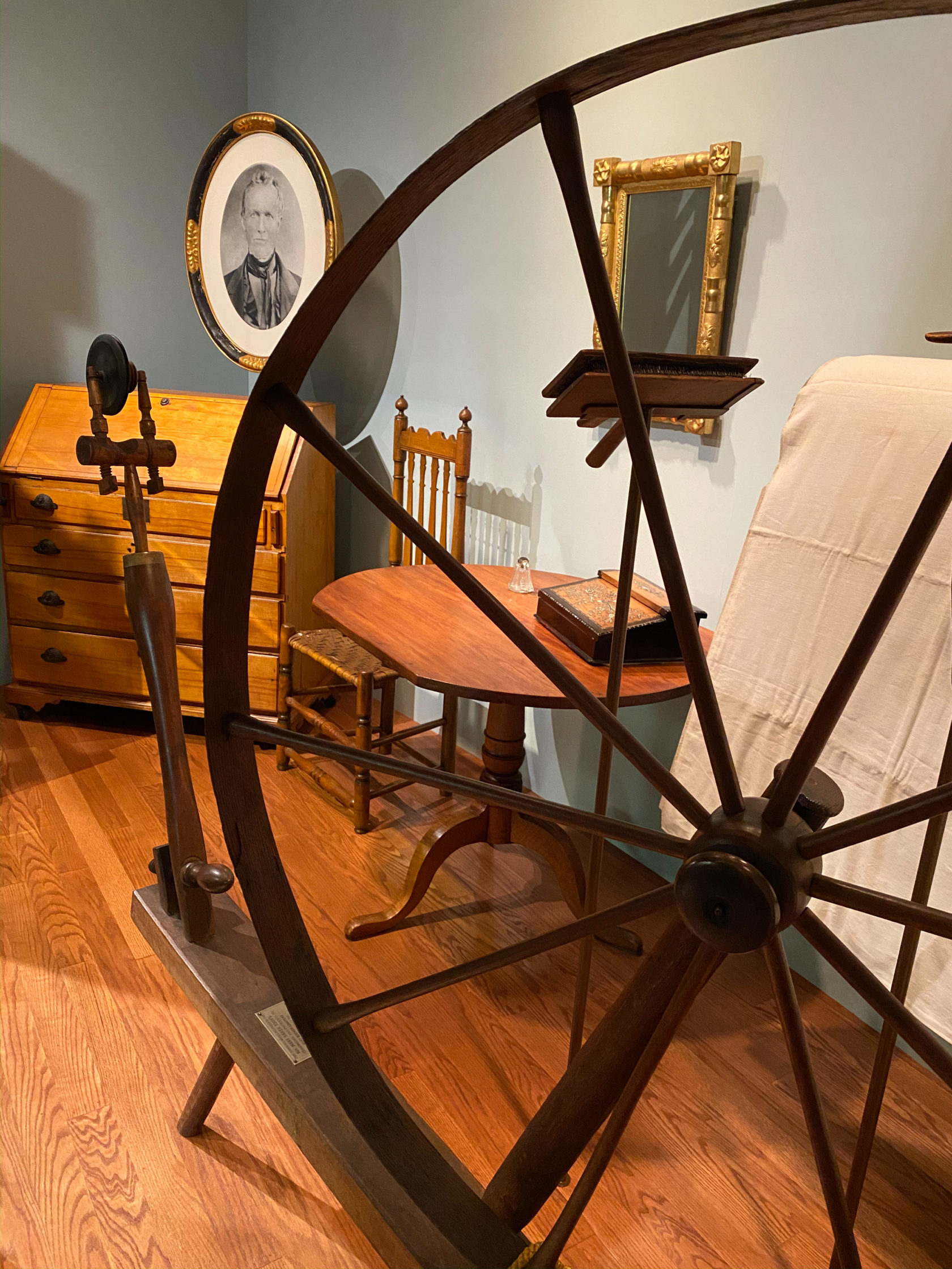 A Closer Look at the Baker Family Spinning Wheel — Longyear Museum