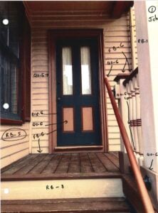 Annotated painting instructions for Lynn, Massachusetts Mary Baker Eddy historic house